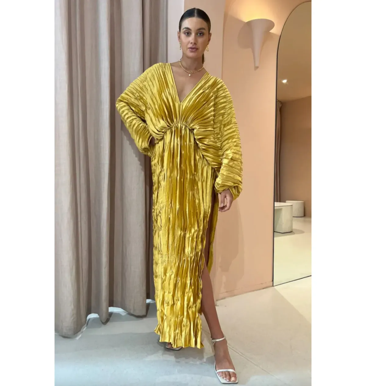 Lidee De Luxe Dress Marigold Size AU 8  for rent on The Volte - main image