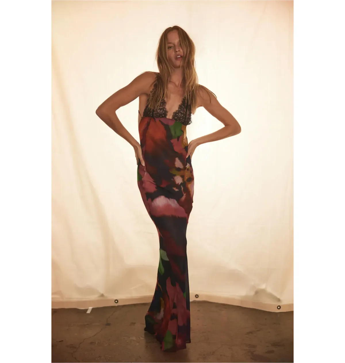 Rat & Boa Paola Floral Slip Dress Multi Size XS / AU 6 for rent on The Volte - main image