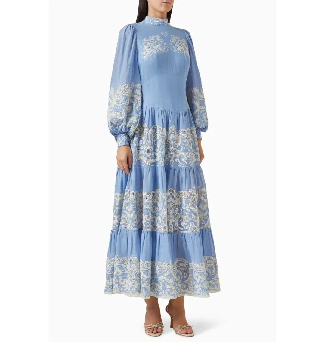 Alemais Arion Midi Dress Cornflower Blue Size AU 8 for rent on The Volte - main image