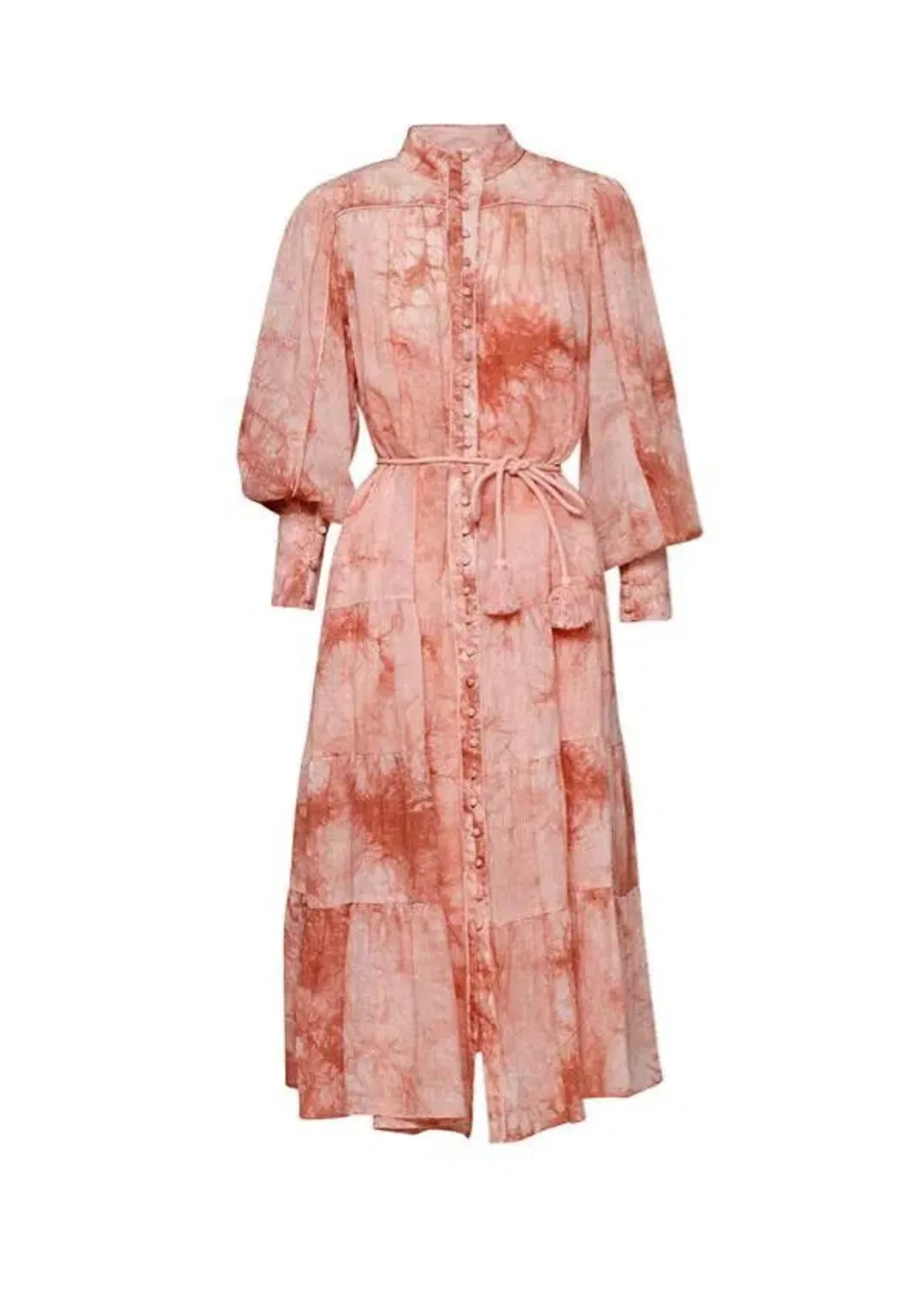 Ministry of Style High Tide Tie Dye Midi Dress Print Size AU 8 for rent on The Volte - main image