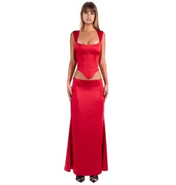 I Am Delilah Valerie Set in Cherry Size XS / AU 6 for rent on The Volte - image 1