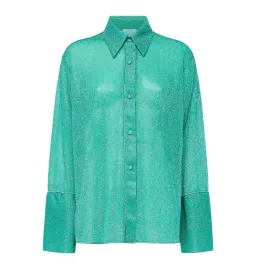 Oseree Lumiere Sleeve Shirt and Shorts Aquamarine Size S / AU 6 for rent on The Volte - image 3