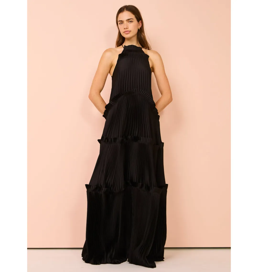 Acler Bassett Gown in Black Size AU 8 for rent on The Volte - main image