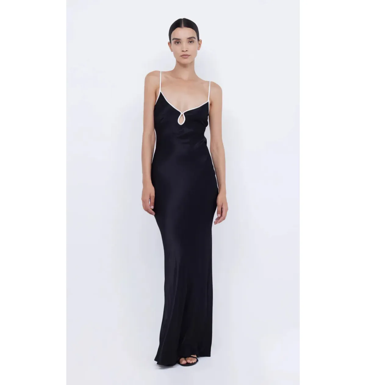 Bec & Bridge Cedar City Maxi Dress Black/Ivory Size AU 8 for rent on The Volte - main image