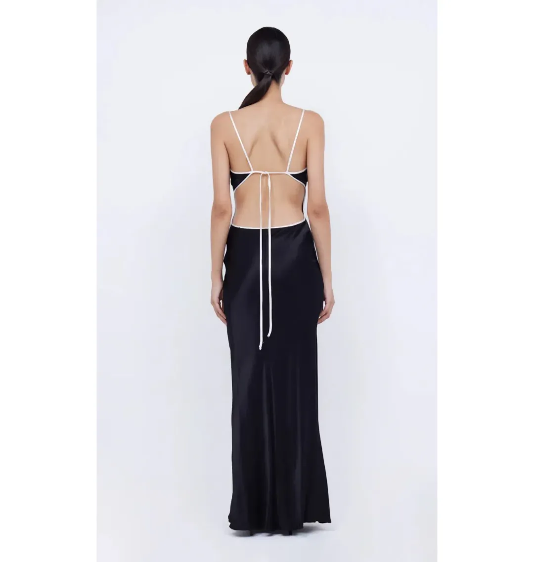 Bec & Bridge Cedar City Maxi Dress Black/Ivory Size AU 8 for rent on The Volte - main image