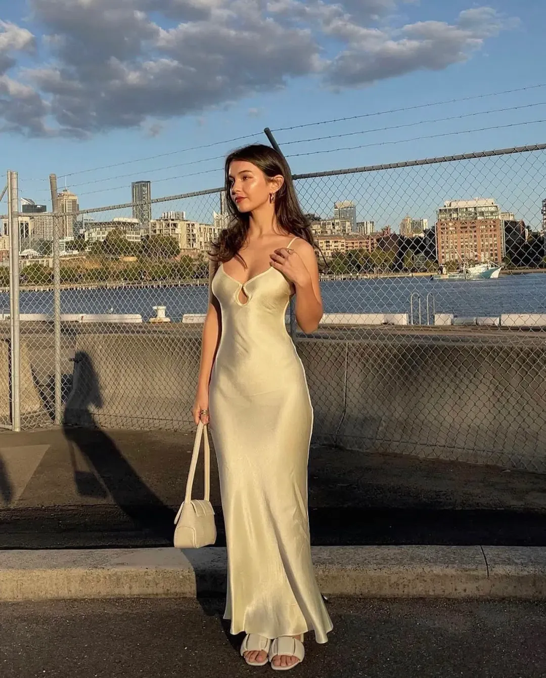 Bec & Bridge Cedar City Maxi Dress Ice Yellow Size 6 for rent on The Volte - main image