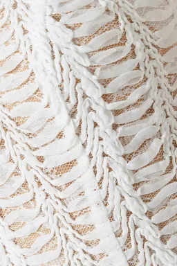 Elliatt Malina Lace Tulle Midi Dress in Ivory Size S / AU 8 for rent on The Volte - image 4