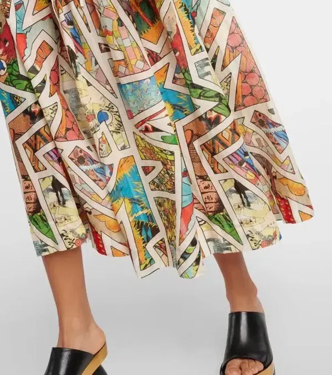 Alemais Star Man Midi Shirtdress Multi Size 10 AU for rent on The Volte - main image