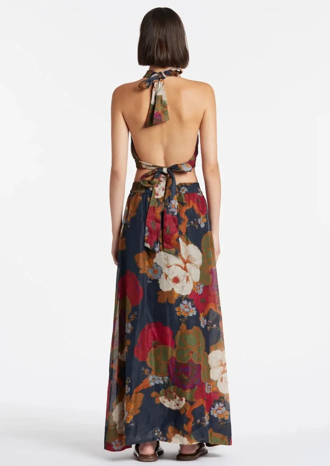 Sir the Label Bonita Halter Top and Maxi Skirt Set Floral Size 6 for rent on The Volte - main image