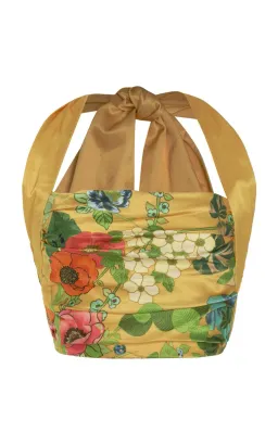 Alemais Cresida Halter Crop Top & Sarong Tie Midi Skirt Set Multi Size 10  for rent on The Volte - image 4