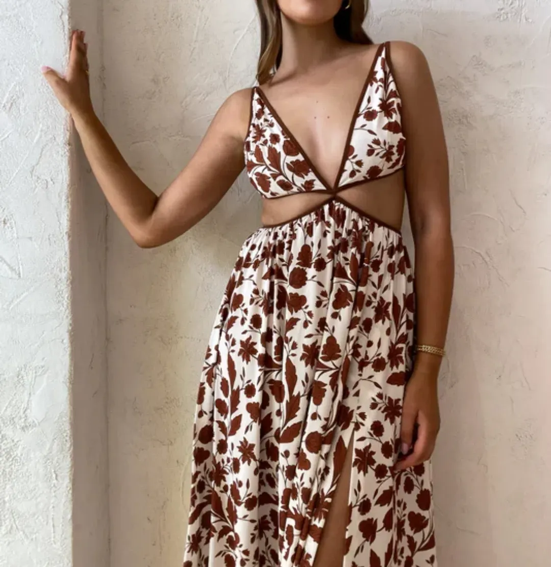 Bec & Bridge Phillipa Maxi Dress Print Size 14 for rent on The Volte - main image