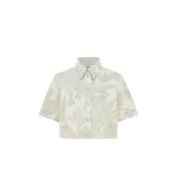 Alemais Ivy Cropped Shirt and Pant Set White Set 16 for rent on The Volte - image 3