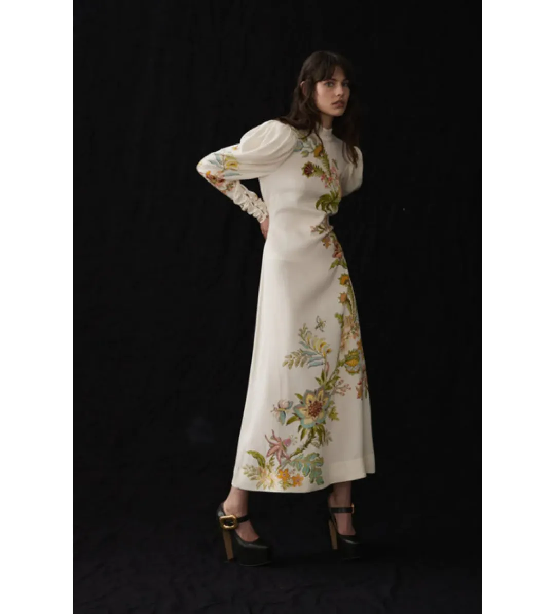 Alemais Ira Gown Print Size 12 for rent on The Volte - main image