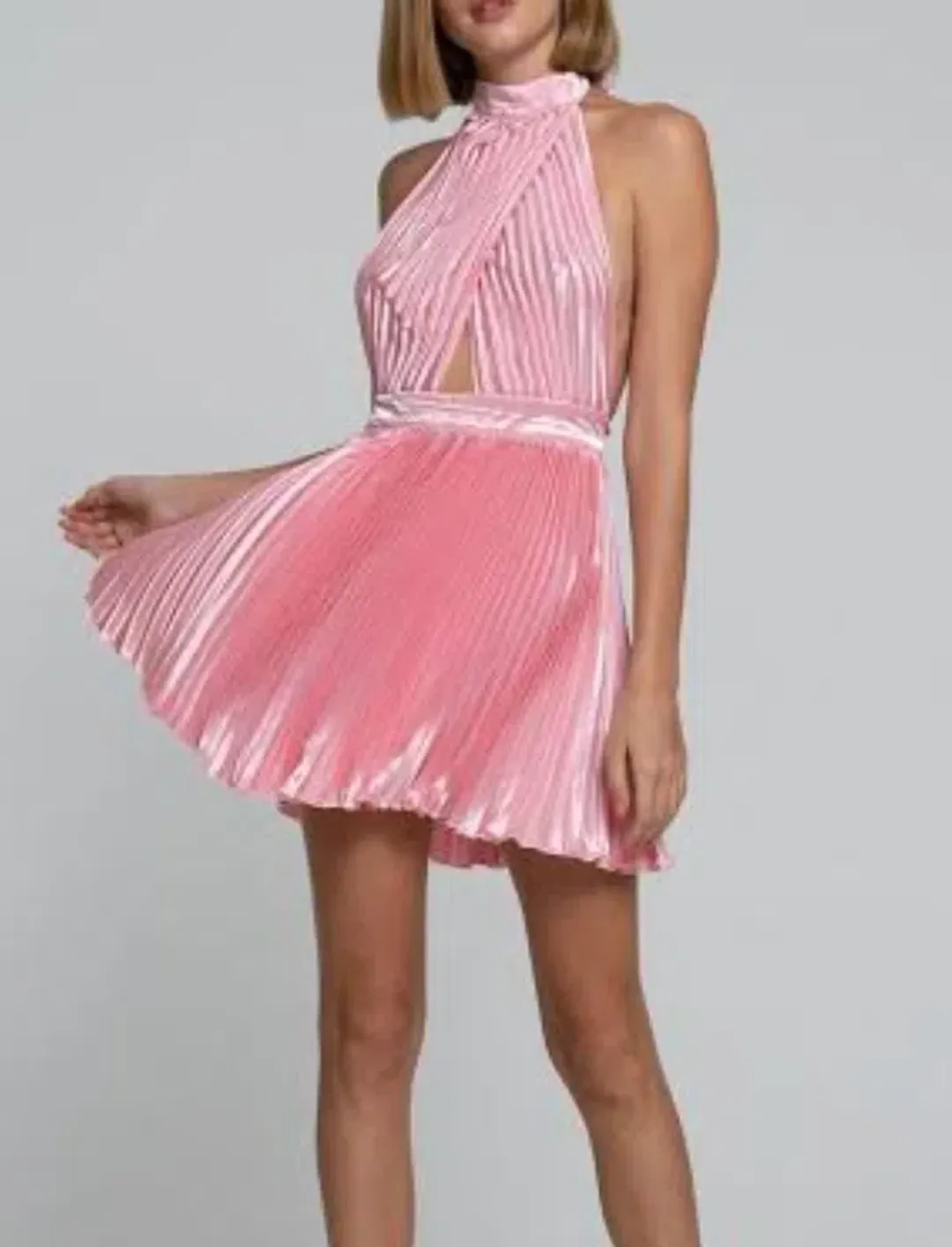 L'idee Renaissance Mini Dress Pink Size 10 for rent on The Volte - main image