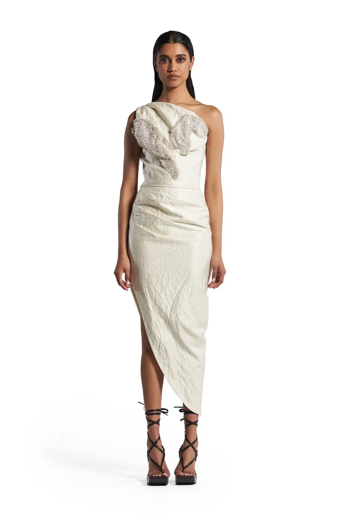 Maticevski Cologne Top & Skirt Set Pearl Crush Size 8  for rent on The Volte - main image