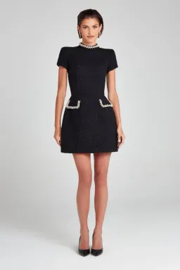 Nadine Merabi Simone  Dress Black Size 8  for rent on The Volte - image 2