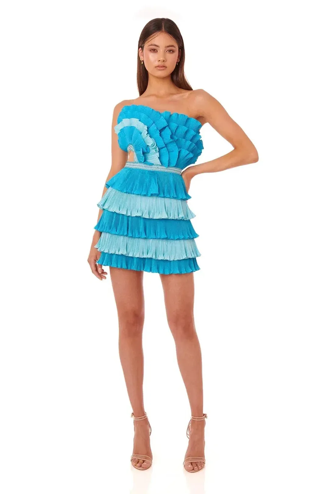 Eliya the Label Josephine Mini Dress Blue Size XS/Au 6 for rent on The Volte - main image