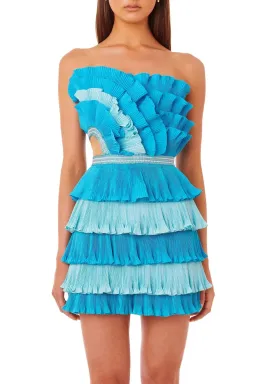 Eliya the Label Josephine Mini Dress Blue Size XS/Au 6 for rent on The Volte - image 2