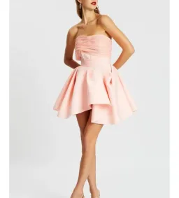 Eliya the Label Tayla Mini Dress Peach Size XS/Au 6  for rent on The Volte - image 1