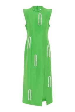 Alemais Dazzle Midi Dress Green Size 12 for rent on The Volte - image 3