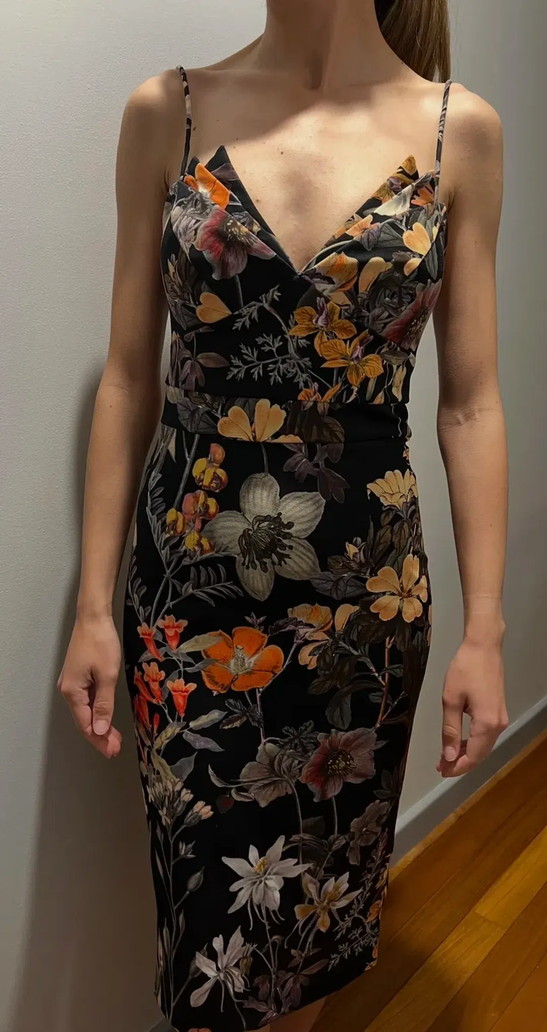 Talulah Bloom Cocktail Midi Dress Floral Size XS / AU 6 for rent on The Volte - main image