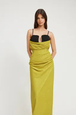 Tojha Ellison Maxi Dress Yellow Size 10 for rent on The Volte - image 2