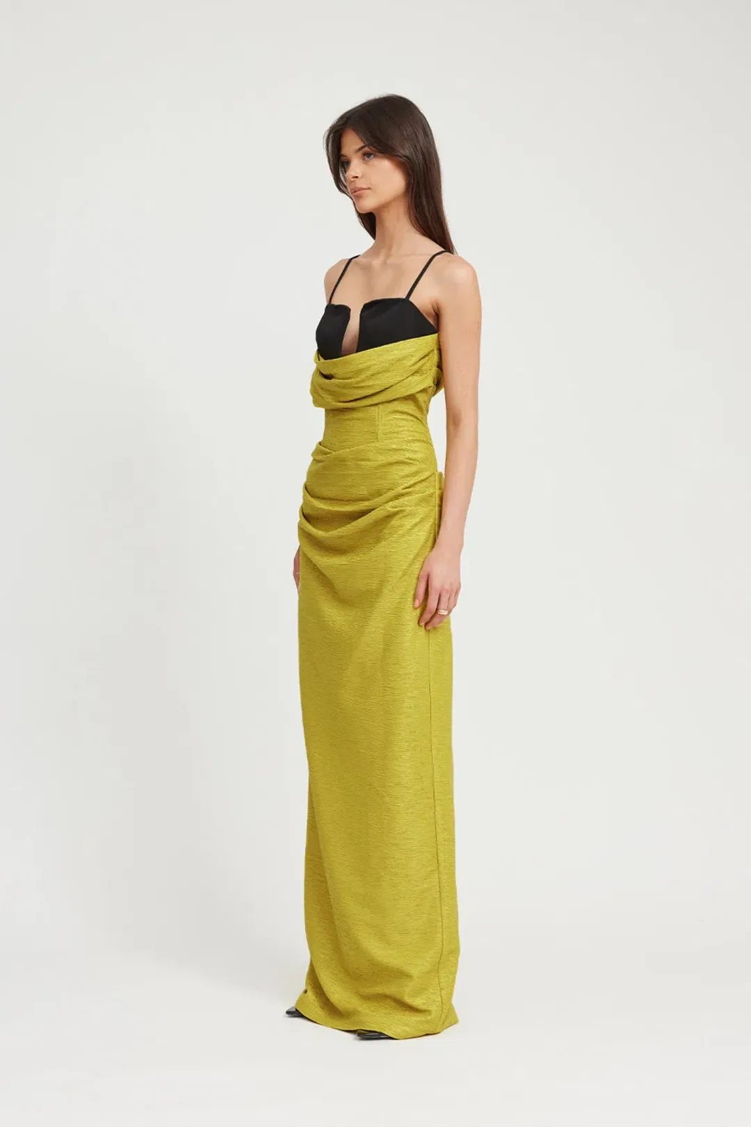 Tojha Ellison Maxi Dress Yellow Size 12 for rent on The Volte - main image