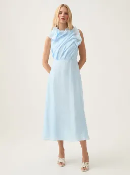 Aje Genesis Midi Dress Sea Breeze Size 8 for rent on The Volte - image 1