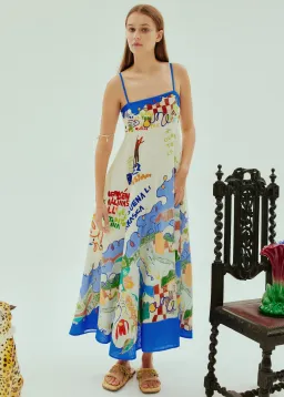 Alemais Nadia Sundress Multi Size 10  for rent on The Volte - image 1