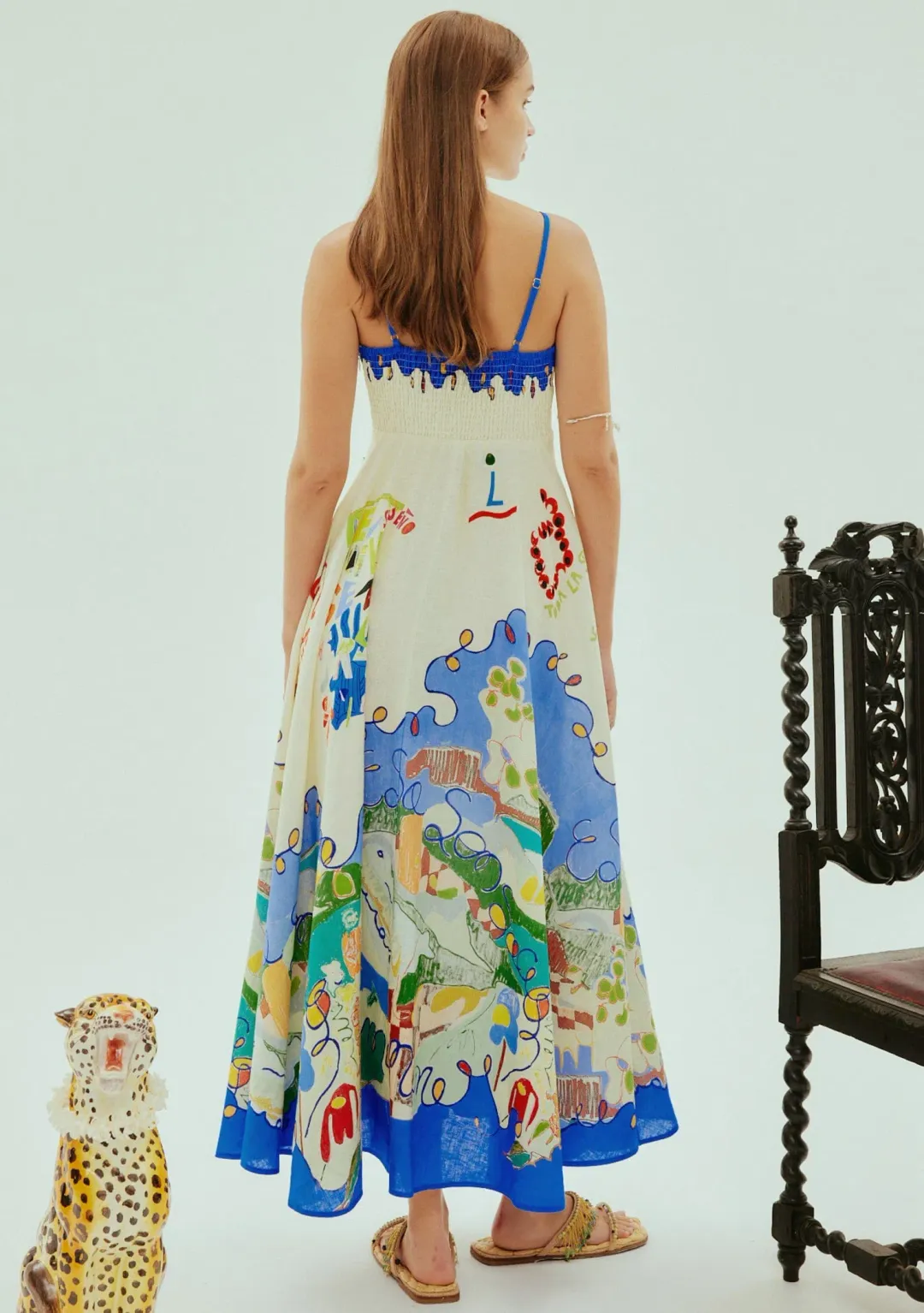 Alemais Nadia Sundress Multi Size 10  for rent on The Volte - main image