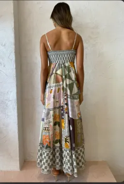 Alemais x Emma Gale Multi print Sundress Size au 10 for rent on The Volte - image 2