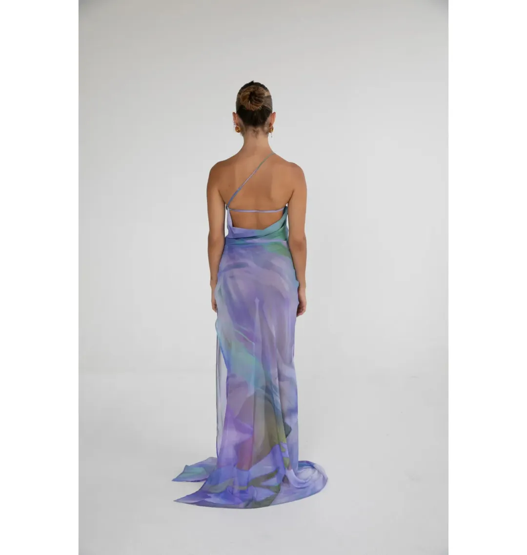 HNTR the label Flor Maxi Dress in Lotus Size AU 8 for rent on The Volte - main image