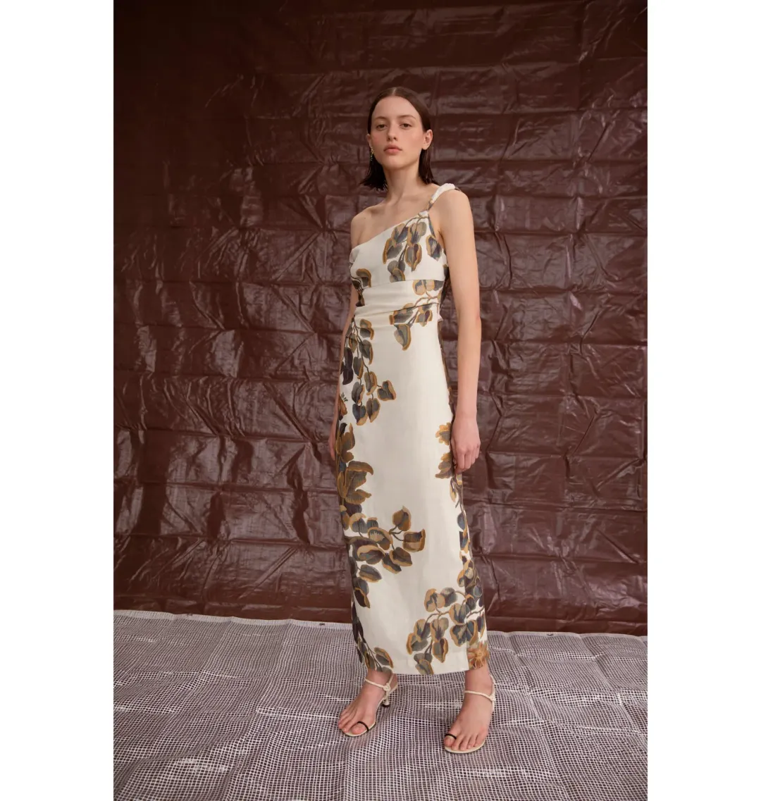 Sir The Label Evalita Twist Midi Dress Pine Valley Size AU 8 for rent on The Volte - main image