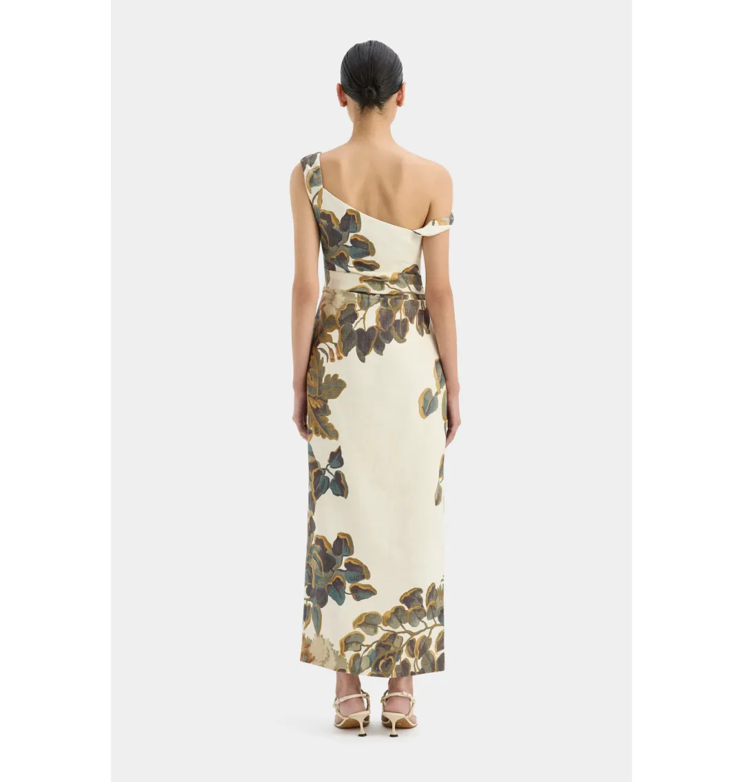 Sir The Label Evalita Twist Midi Dress Pine Valley Size AU 10 for rent on The Volte - main image