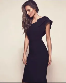 Bianca & Bridgett Karen One Shoulder Dress Black Size AU 8 for rent on The Volte - image 2