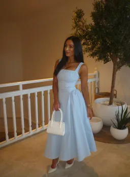 House of CB Dorothy Midi Sundress Italian Azure Size XS / AU 6 for rent on The Volte - image 6