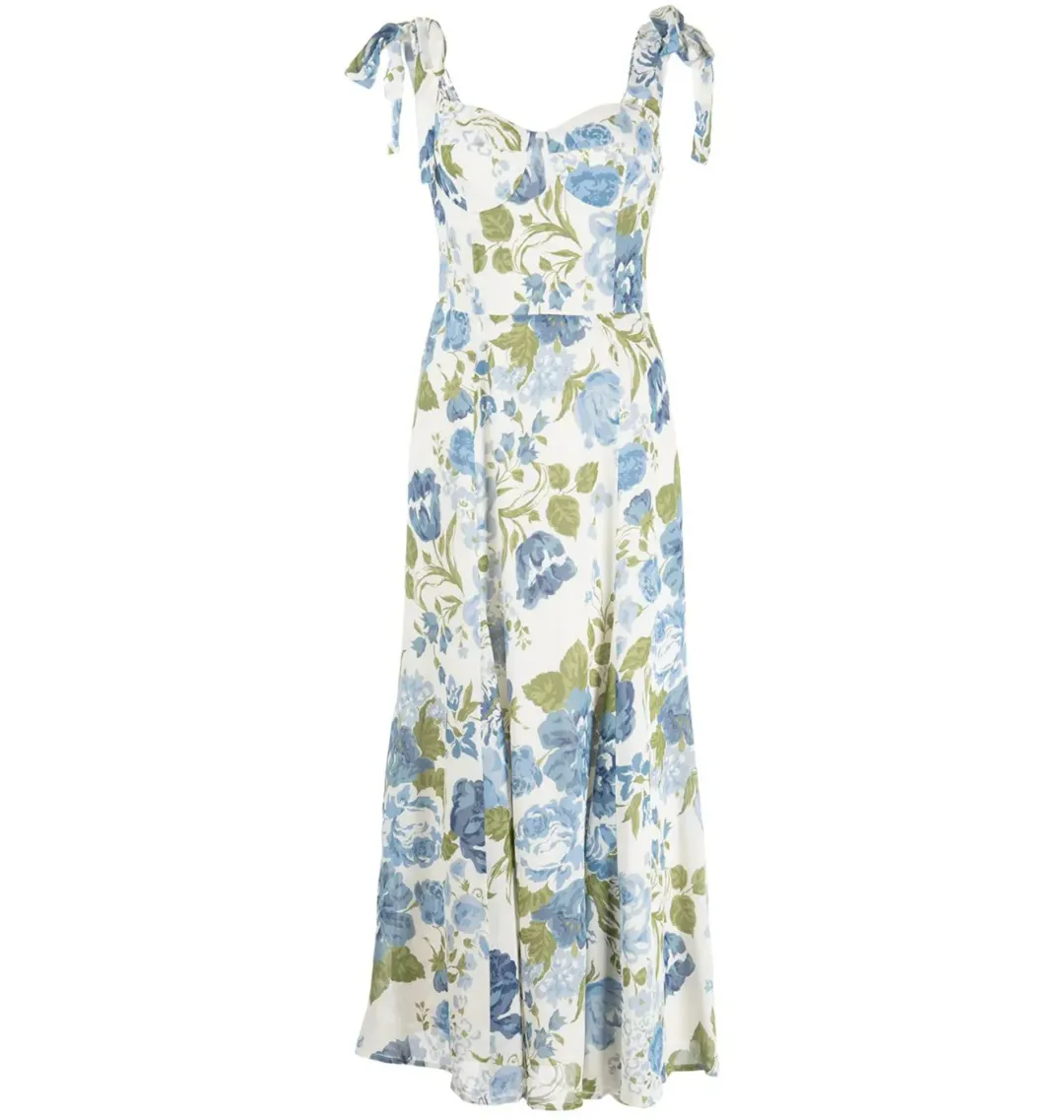 Reformation Nadira Dress Floral Size AU 8  for rent on The Volte - main image
