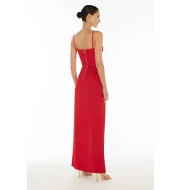 Manning Cartell Double Time Pleat Maxi Dress in Red Size AU 8 for rent on The Volte - image 4
