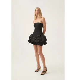 Aje Violette Bubble Hem Mini Dress Black Size AU 8 for rent on The Volte - image 1