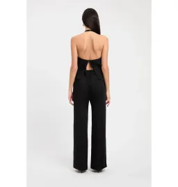 Kookai Maria Core Top and Wide Leg Pant Black for rent on The Volte - image 3