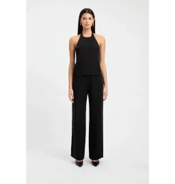Kookai Maria Core Top and Wide Leg Pant Black for rent on The Volte - image 1
