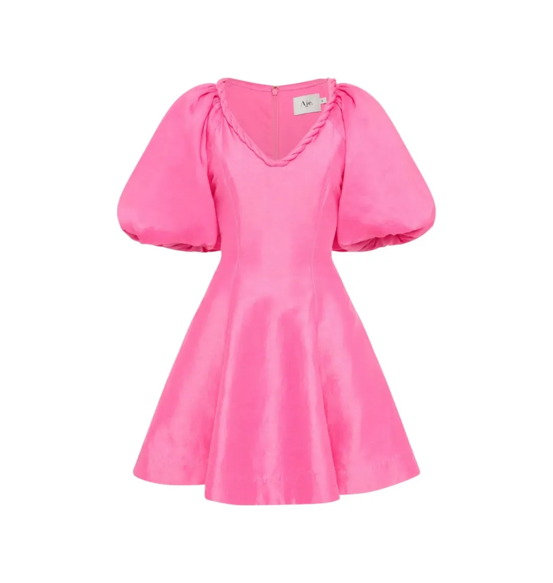 Aje Whimsical Dress Pink Size AU 12 for rent on The Volte - main image