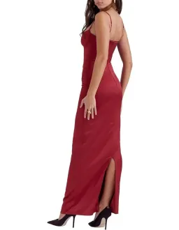 House of CB Stefania Corset Maxi Dress Red Size XS / AU 6  for rent on The Volte - image 3
