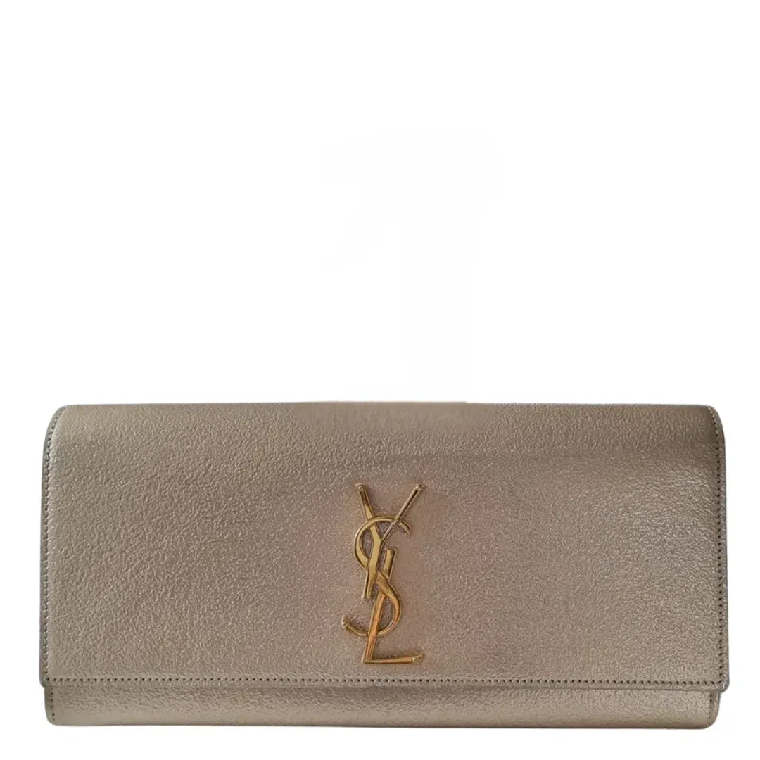 Saint Laurent YSL Kate Silver Clutch for rent on The Volte - main image