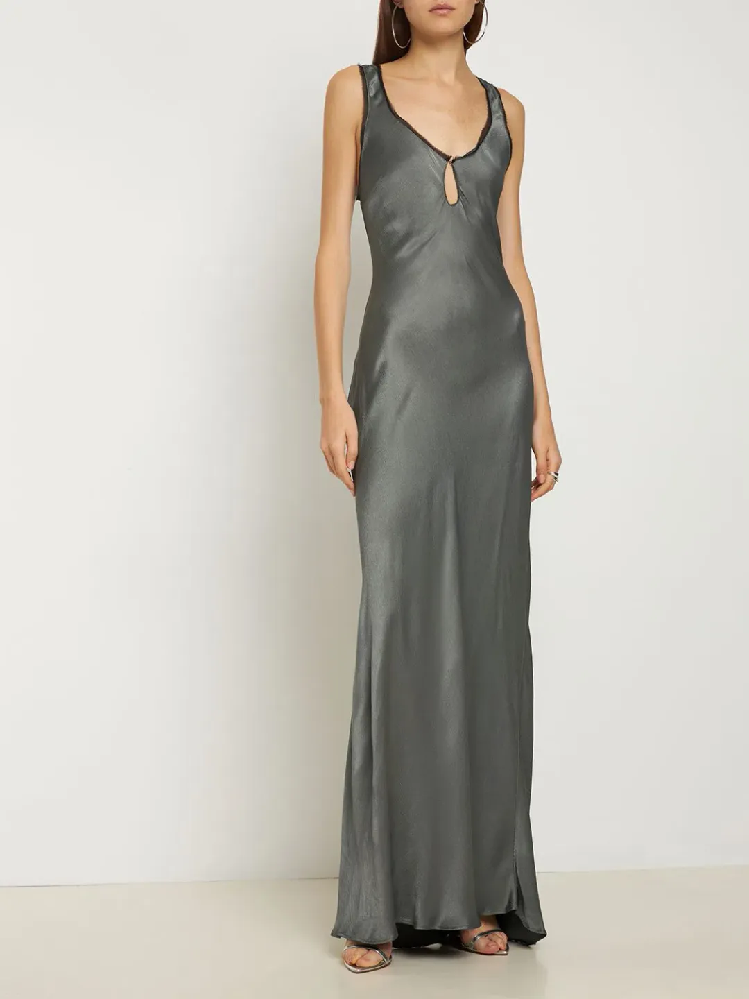 Bec & Bridge Celestial Keyhole Maxi Dress Gun Metal/Black Size AU 8 for rent on The Volte - main image