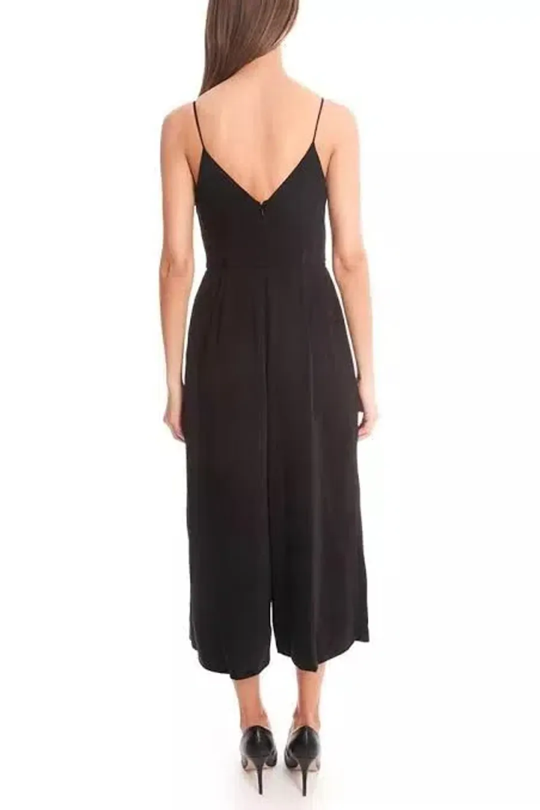 Zimmermann Crepe Reveal Jumpsuit Black Size 0 / AU 8 for rent on The Volte - main image