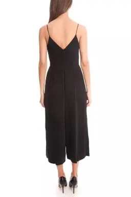 Zimmermann Crepe Reveal Jumpsuit Black Size 0 / AU 8 for rent on The Volte - image 2