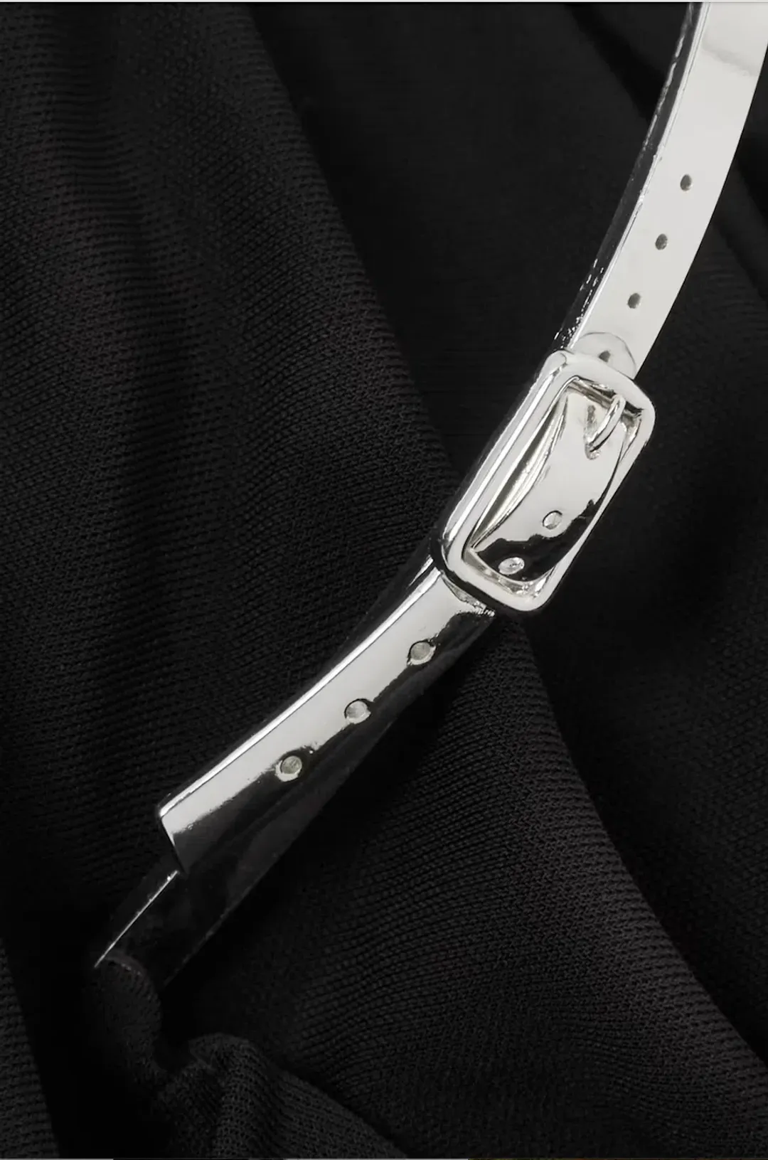 Christopher Esber Open Back Embellished Ruched Crepe Gown Black Size 10 for rent on The Volte - main image