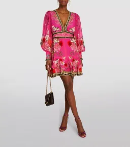 Camilla x Robbie Williams Button Front Frill Dress pink XXS What Happens on TOUR for rent on The Volte - image 1