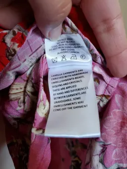 Camilla x Robbie Williams Button Front Frill Dress pink XXS What Happens on TOUR for rent on The Volte - image 5